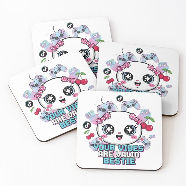 Item preview, Your Vibes Are Valid Bestie – Kawaii Y2K Gamer Aesthetic Digital Art designed and sold by AnnDesignStudio.