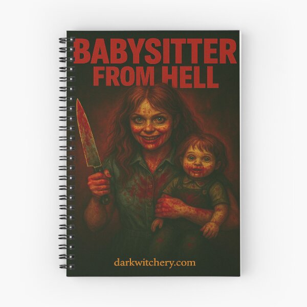 Item preview, Babysitter from Hell/ Creepy Horror Babysitter Art designed and sold by Dark Witchery.