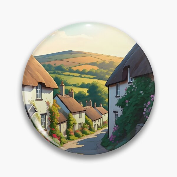 Item preview, Buckland-in-the-Moor: Warm Summer Morning in Devon designed and sold by LSVart.
