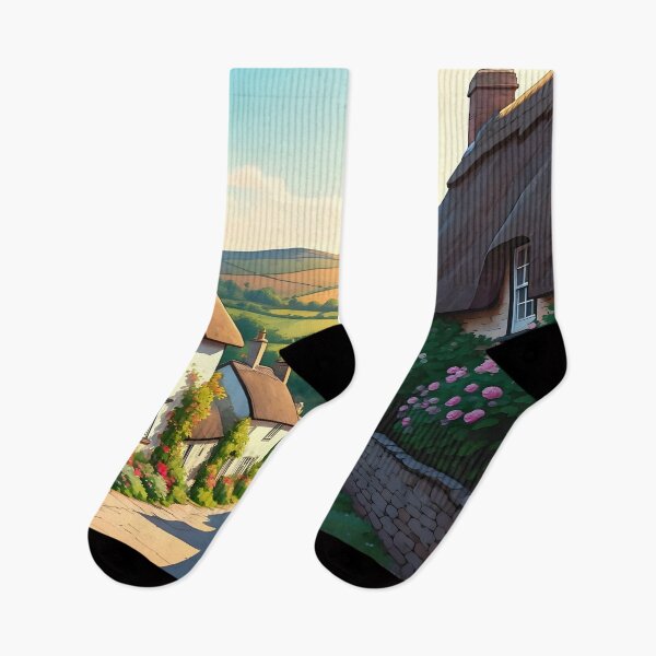 Item preview, Buckland-in-the-Moor: Warm Summer Morning in Devon designed and sold by LSVart.