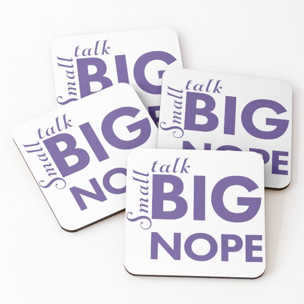 Item preview, Small Talk BIG NOPE designed and sold by CatDadstrophe's Wares.