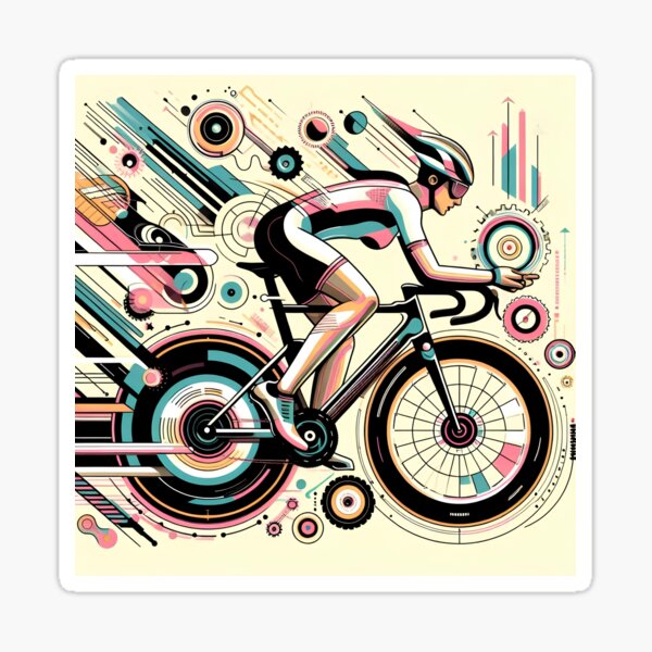 Item preview, Cycling Momentum – Futuristic Ride designed and sold by DreamMandalas.