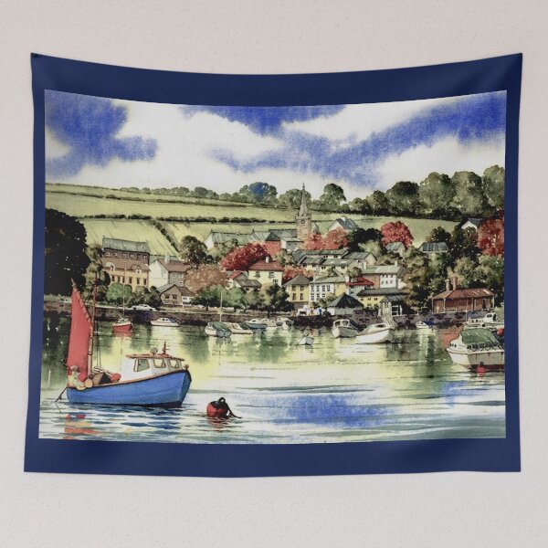 Item preview, Tides in at Kingsbridge2（watercolour + AI) designed and sold by artsmeow.