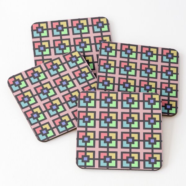 Item preview, Geometric Squares Repeating Pattern designed and sold by VIZ ART STUDIO.