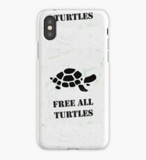 Free all turtles map iPhone Case