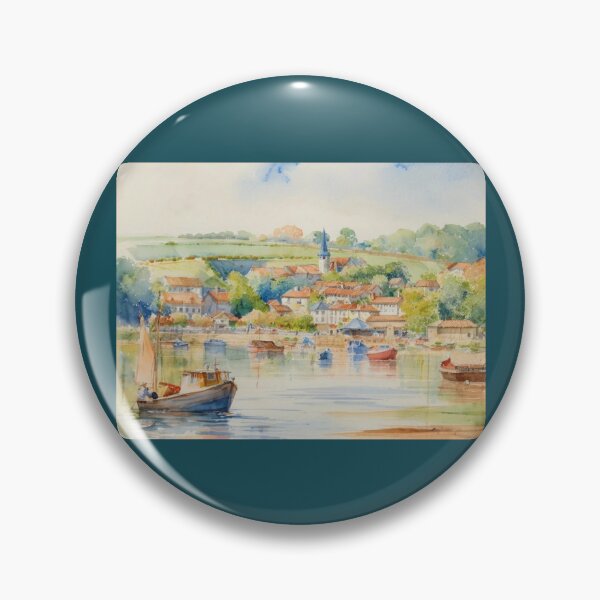 Item preview, Tides in at Kingsbridge（watercolour + AI) designed and sold by artsmeow.