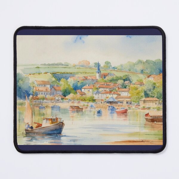 Item preview, Tides in at Kingsbridge(watercolour + AI) designed and sold by artsmeow.