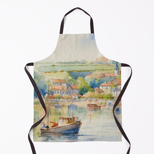 Item preview, Tides in at Kingsbridge(watercolour + AI) designed and sold by artsmeow.