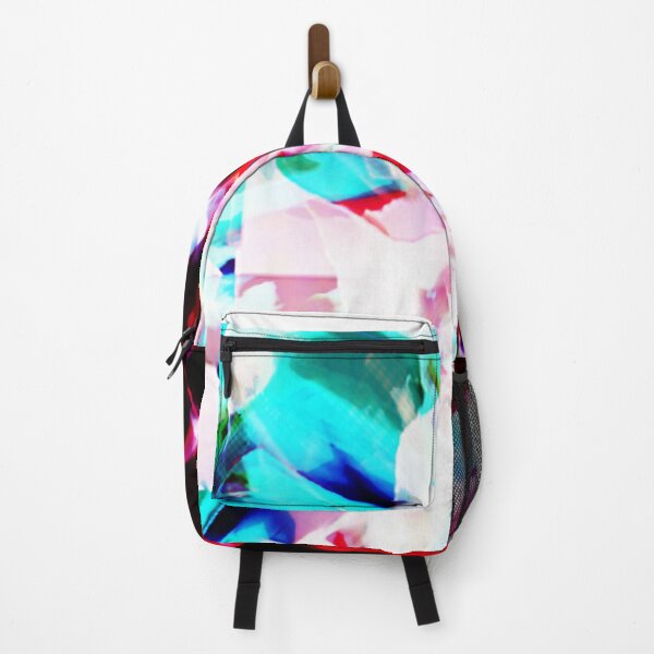 Artikelvorschau, Rot Blau Aqua Schwarz Weiß Floral Abstrakt entworfen und verkauft von ElasticPixels.