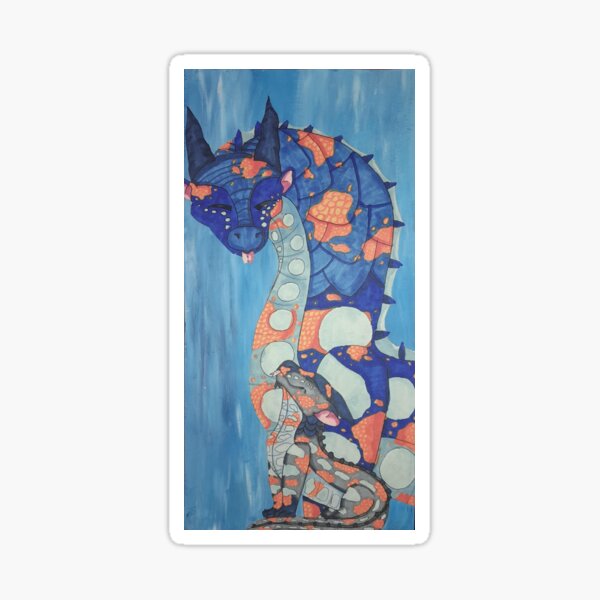Item preview, A dragon and her baby designed and sold by Tiaki-Arts.