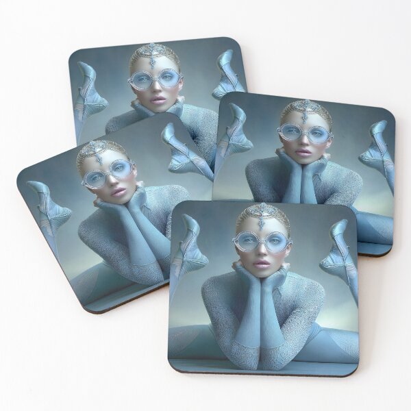 Item preview, Futuristic Pose with Elegant Frozen Aesthetic designed and sold by Artessie.