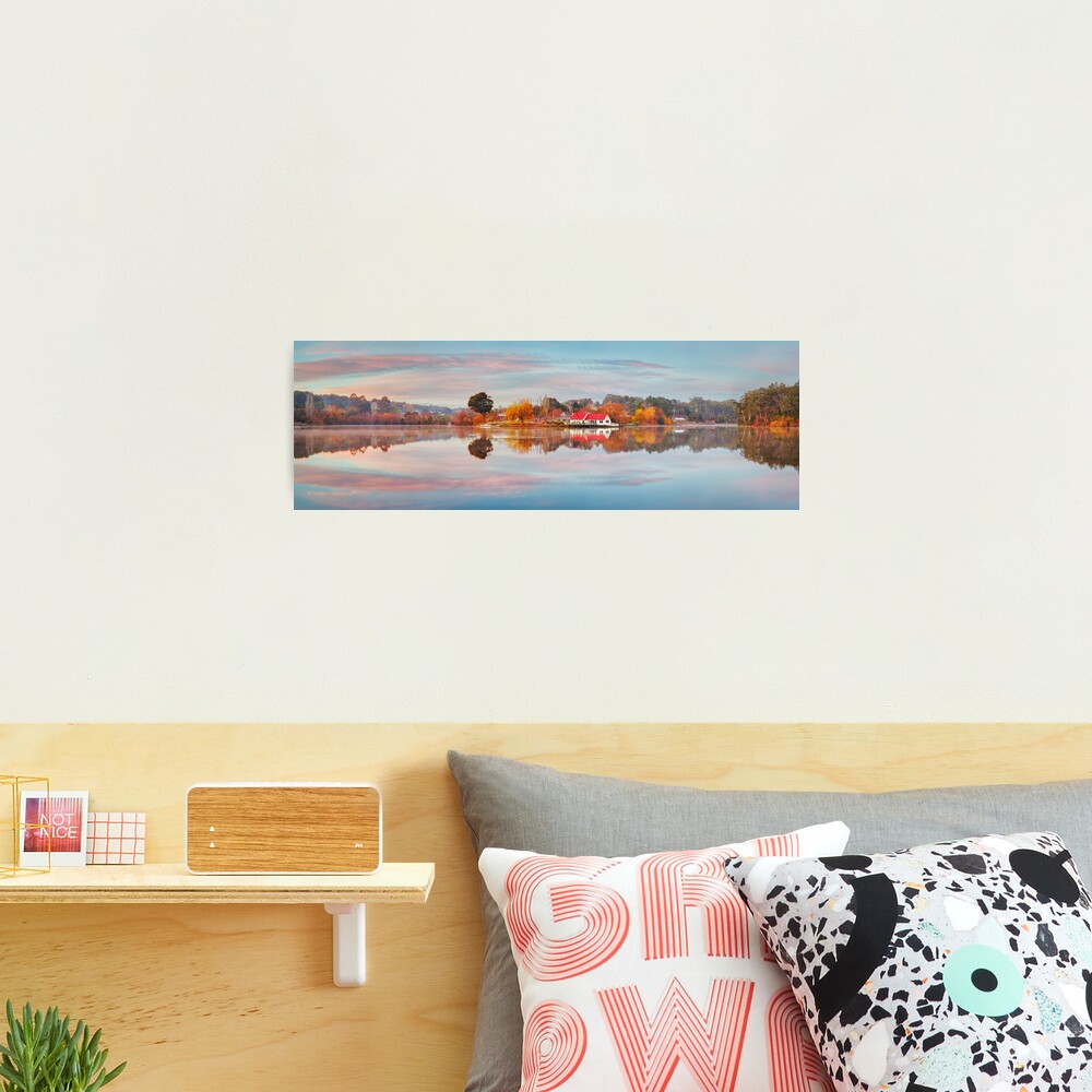 Lake Daylesford Boat House, Victoria, Australia Photographic Print