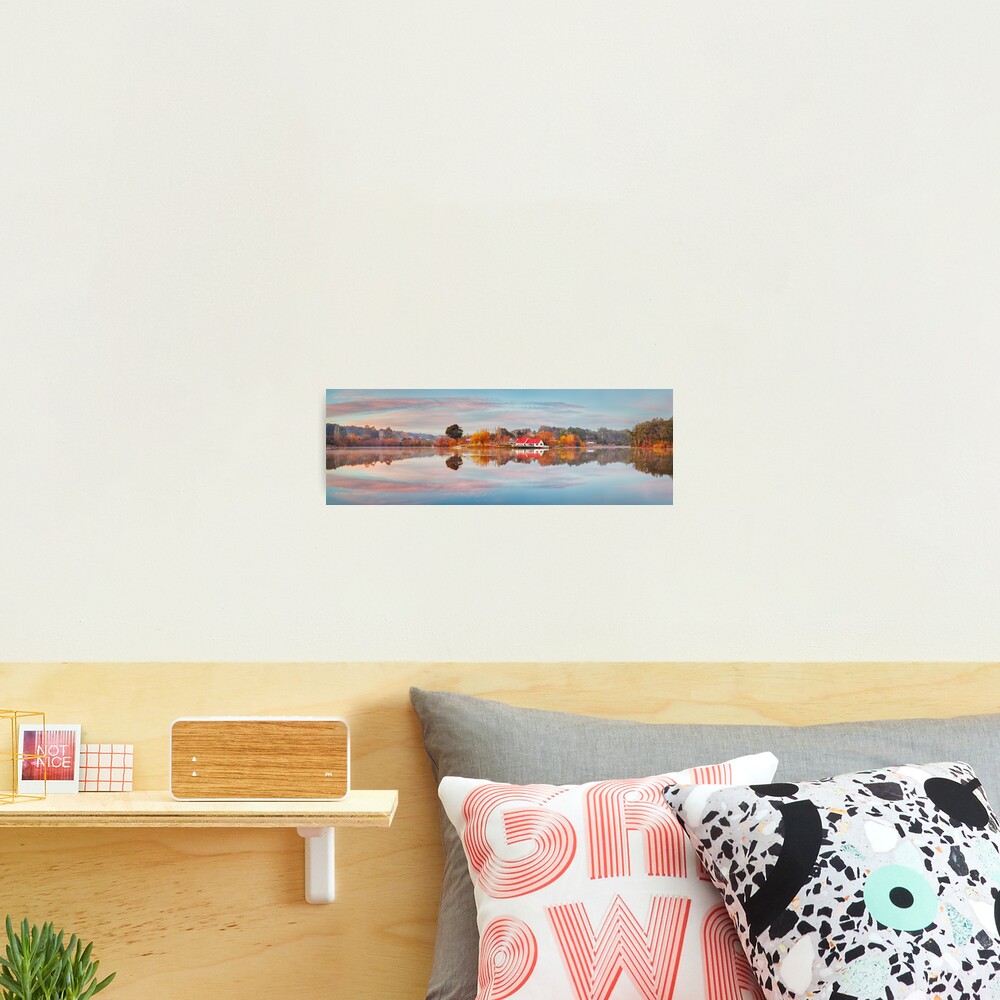 Lake Daylesford Boat House, Victoria, Australia Photographic Print