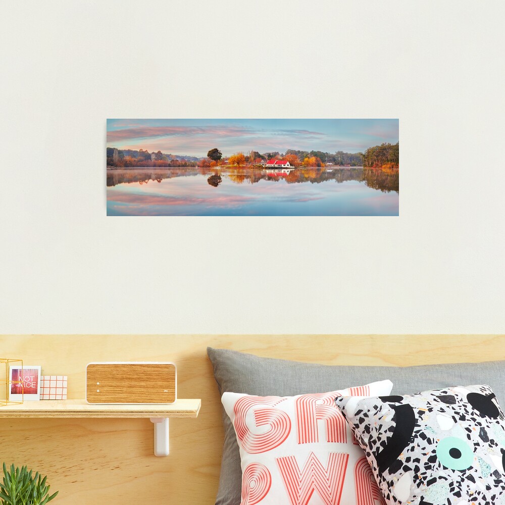 Lake Daylesford Boat House, Victoria, Australia Photographic Print