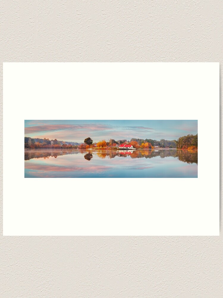 Alternate view of Lake Daylesford Boat House, Victoria, Australia Art Print