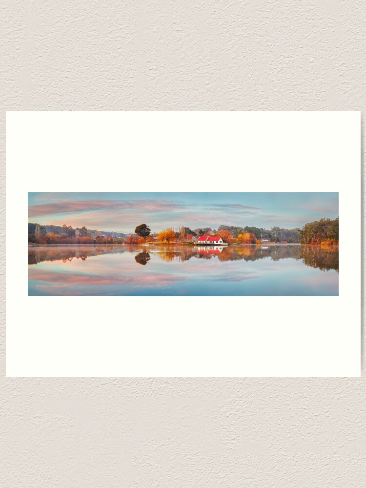 Alternate view of Lake Daylesford Boat House, Victoria, Australia Art Print