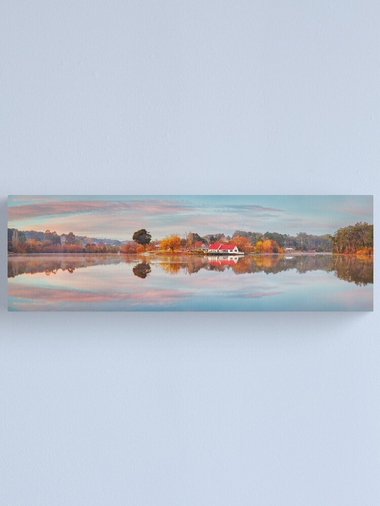 Alternate view of Lake Daylesford Boat House, Victoria, Australia Canvas Print