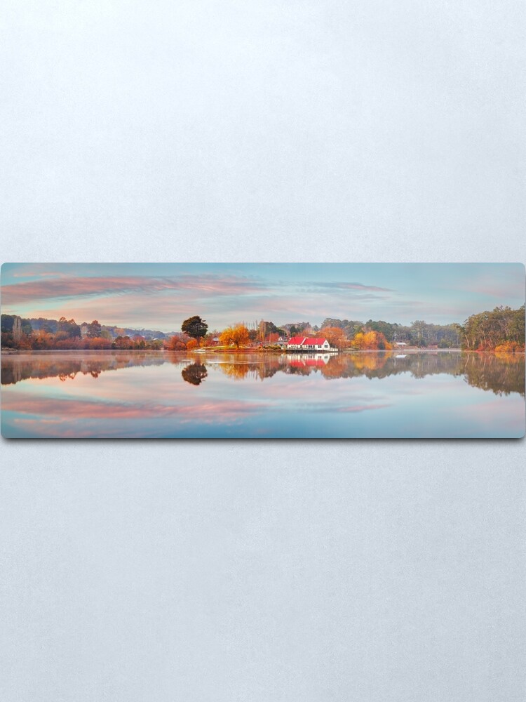 Alternate view of Lake Daylesford Boat House, Victoria, Australia Metal Print