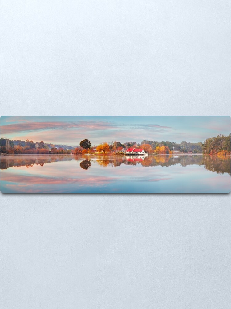 Alternate view of Lake Daylesford Boat House, Victoria, Australia Metal Print