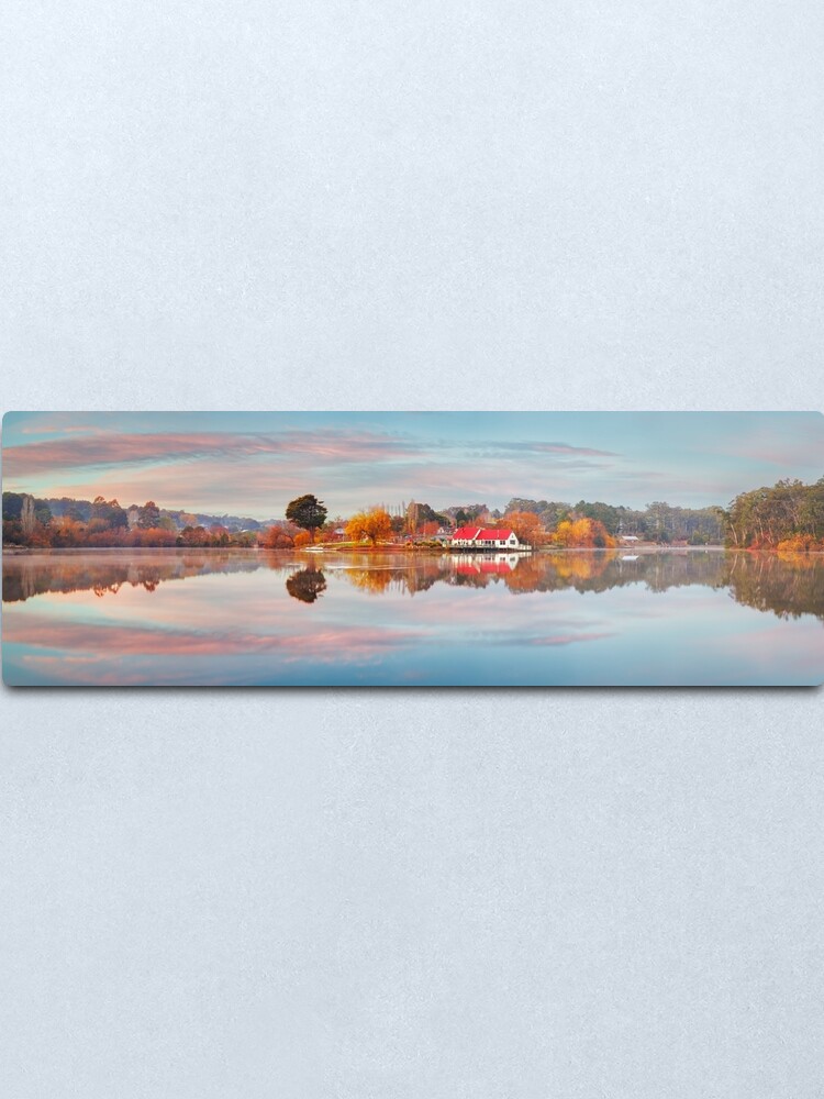 Alternate view of Lake Daylesford Boat House, Victoria, Australia Metal Print