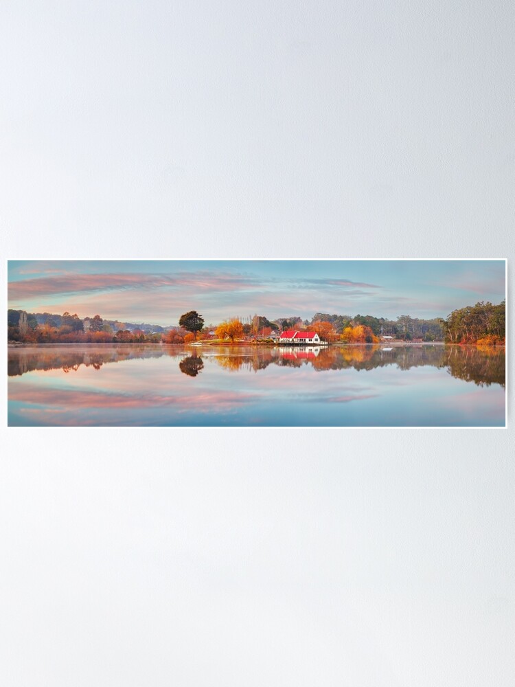 Alternate view of Lake Daylesford Boat House, Victoria, Australia Poster