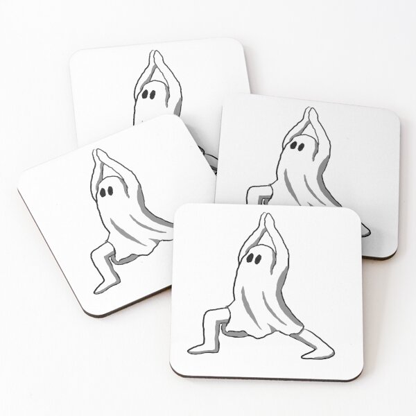 Item preview, Ghost In Warrior I Pose - Ghost Yoga designed and sold by SilentBanshee-.
