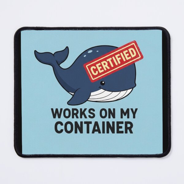 Aperçu de l'œuvre Ça Marche Sur Mon Conteneur - Humour Docker DevOps Blague créée et vendue par ThisNetWear.