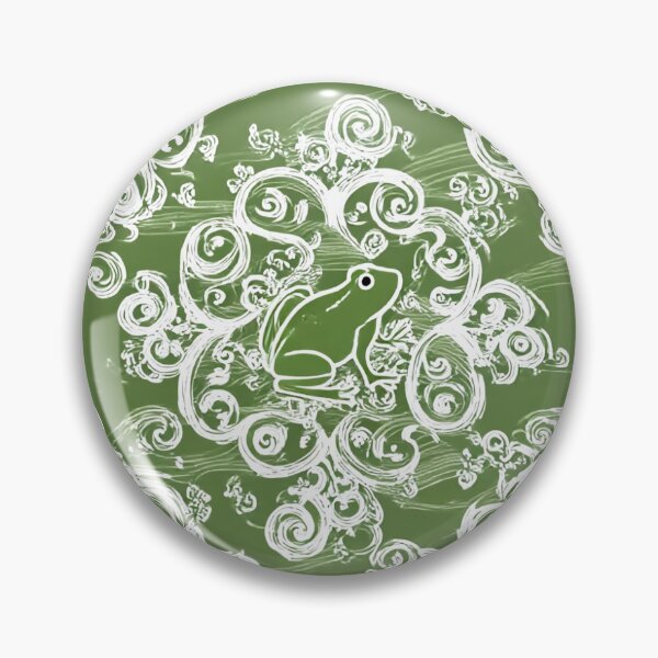 Item preview, Japanese Yuzen Frog Art  Elegant Frog Pattern for Apparel & Decor designed and sold by Pariunos.