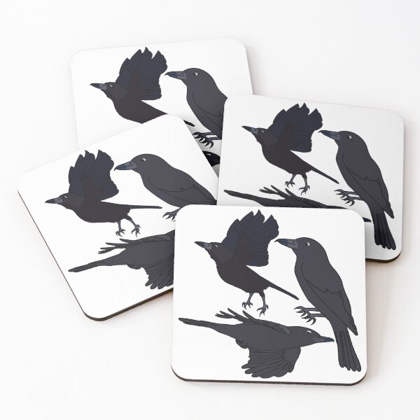 Item preview, Black Butcherbirds designed and sold by Leapingdoe.