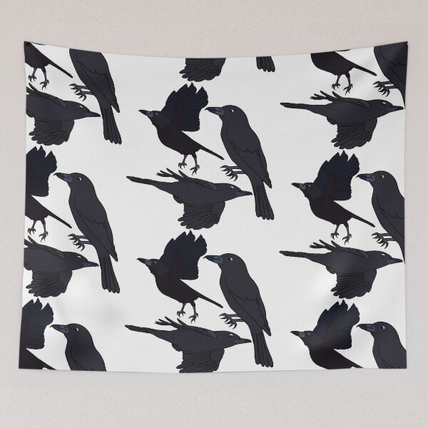 Item preview, Black Butcherbirds designed and sold by Leapingdoe.