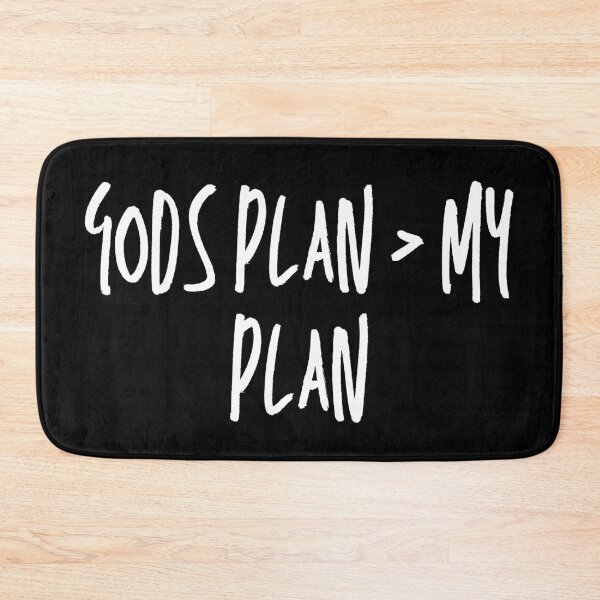 Item preview, God’s Plan Over My Plan | Christian Streetwear Minimalist Design designed and sold by Blood Washed Apparel.