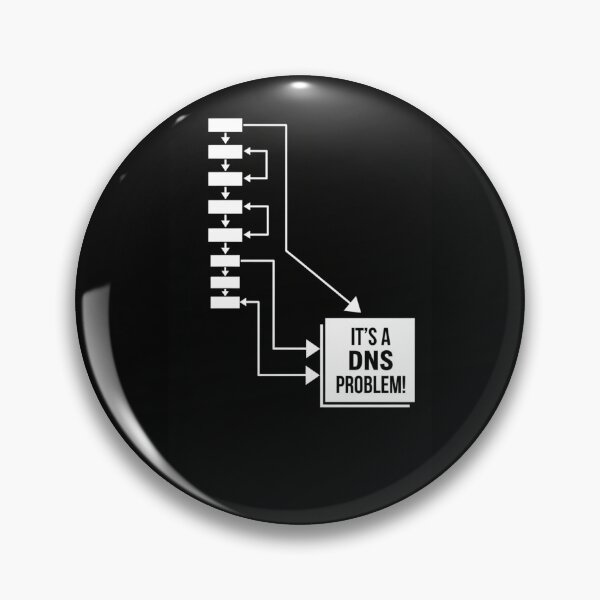 Item preview, It's Always a DNS Problem - Flowchart DevOps SysAdmin Humor designed and sold by ThisNetWear.