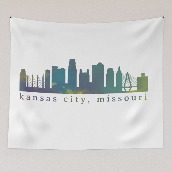Item preview, Kansas City Skyline Splattered Colors designed and sold by calliew1217.