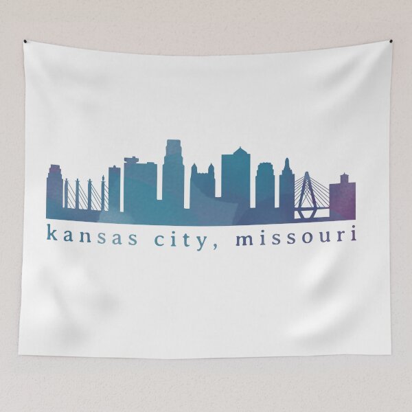 Item preview, Kansas City Skyline Splattered Colors designed and sold by calliew1217.