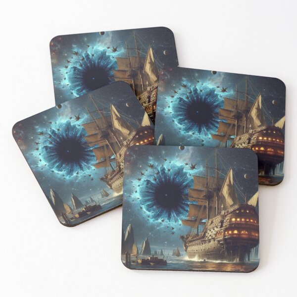 Item preview, black hole and sailing ship designed and sold by Dogandesighn.