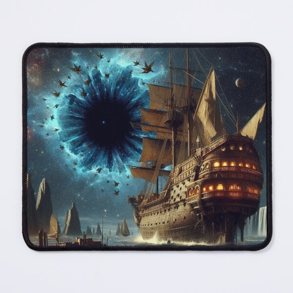 Item preview, black hole and sailing ship designed and sold by Dogandesighn.