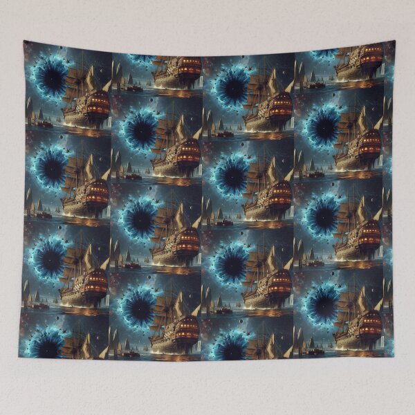 Item preview, black hole and sailing ship designed and sold by Dogandesighn.