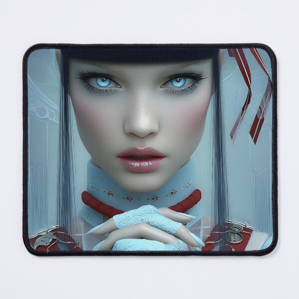 Item preview, Futuristic Samurai Inspired woman Portrait designed and sold by Artessie.