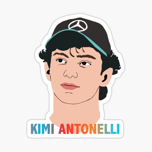 Item preview, Andrea Kimi Antonelli illustration designed and sold by ZooStateofMind.