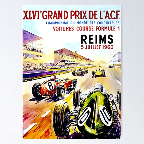 Item preview, Blast from the past Reims Vintage poster 1960 designed and sold by Helios Be. Lavsh.