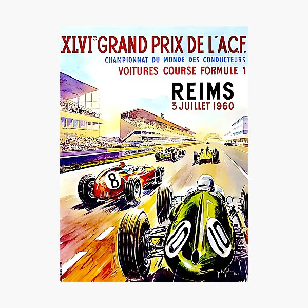 Item preview, Blast from the past Reims Vintage poster 1960 designed and sold by Helios Be. Lavsh.