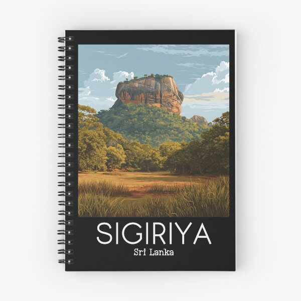 Item preview, A Vintage Illustration of Sigiriya - Sri Lanka  designed and sold by GoodOldVintage.