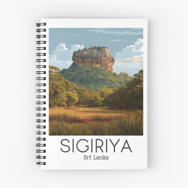 Item preview, A Vintage Illustration of Sigiriya - Sri Lanka  designed and sold by GoodOldVintage.