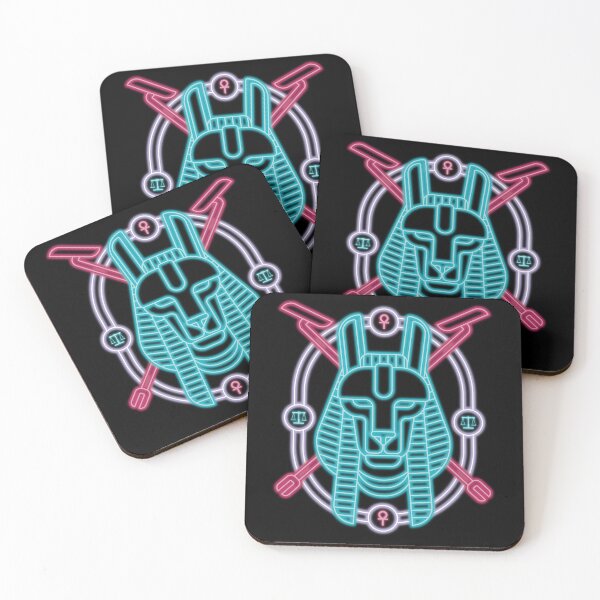 Item preview, Neon Egyptian God Anubis designed and sold by MythoCulture.