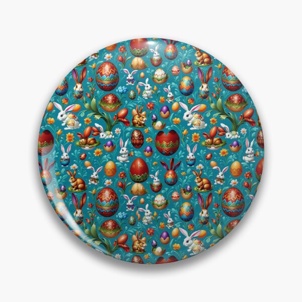 Item preview, Easter Eggs and Bunnies Seamless Pattern designed and sold by Korral.