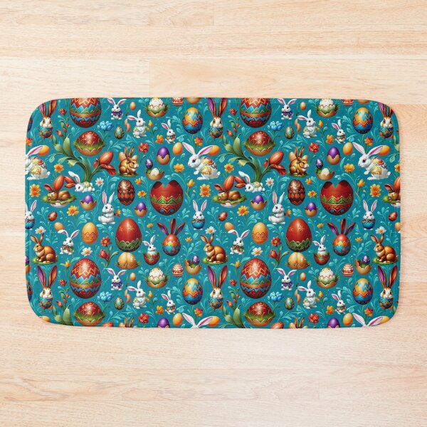 Item preview, Easter Eggs and Bunnies Seamless Pattern designed and sold by Korral.