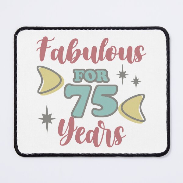 Item preview, Fabulous 75th Birthday For Women designed and sold by thepixelgarden.
