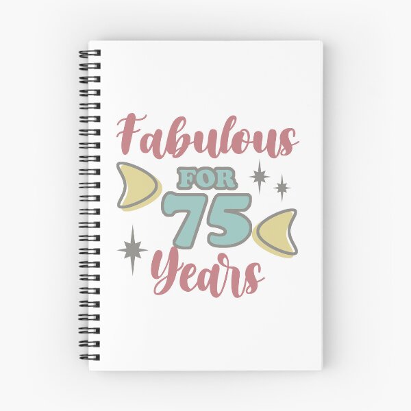Item preview, Fabulous 75th Birthday For Women designed and sold by thepixelgarden.
