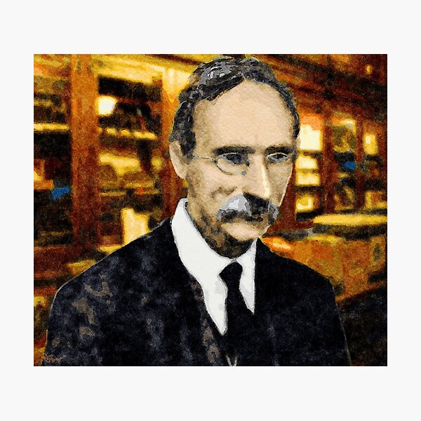 Tom Clarke 1858-1916, at his tobacco shop on Parnell Street Photographic Print