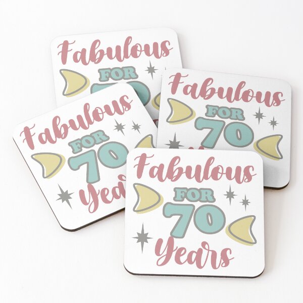 Item preview, Fabulous 70th Birthday For Women designed and sold by thepixelgarden.